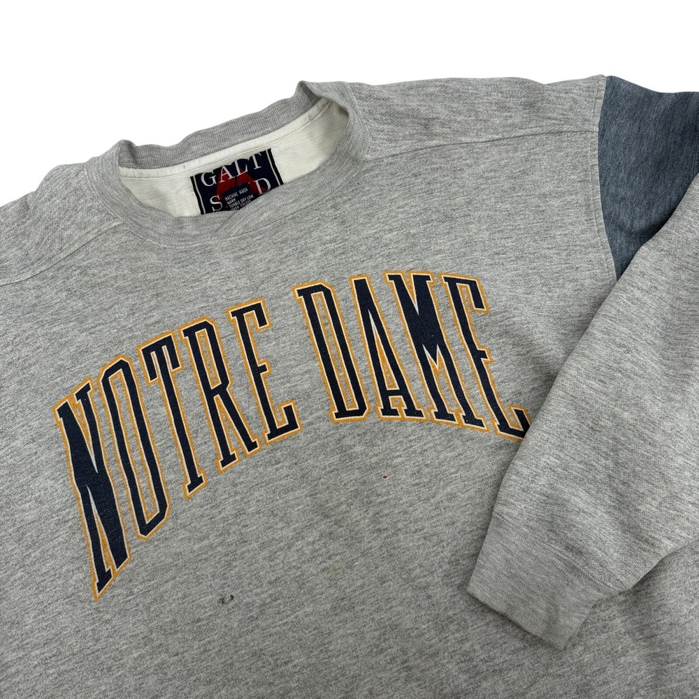 Vintage Galt Sand Notre Dame Fighting Irish Crewneck Sweatshirt X-Large